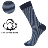 Alpine Swiss Mens Dress Socks 6 Pair Crew Sock Cotton Dress Socks for Men Solid – Work Pack