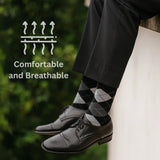 Alpine Swiss Mens Dress Socks 6 Pair Crew Sock Cotton Dress Socks for Men Solid – Work Pack