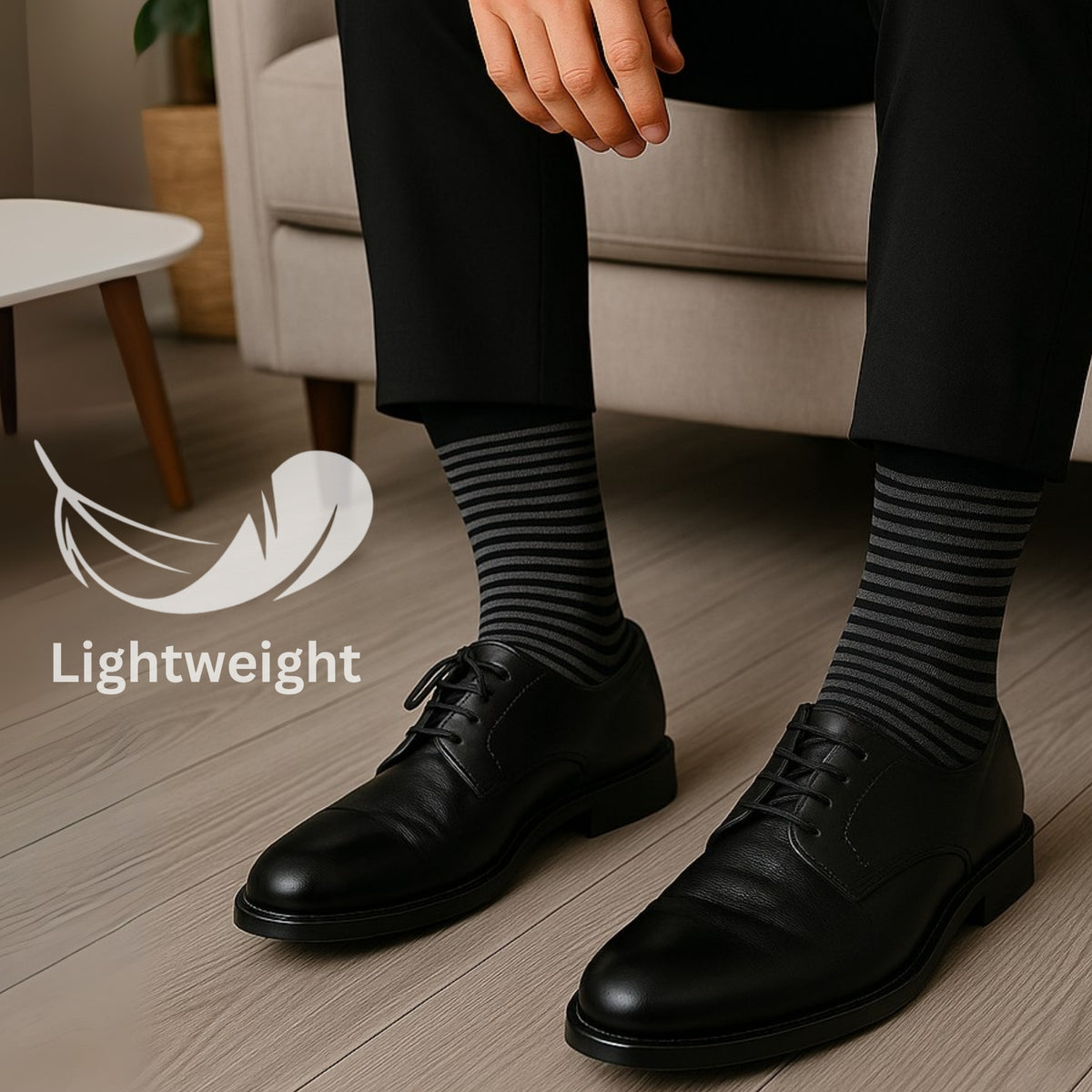 Alpine Swiss Mens Dress Socks 6 Pair Crew Sock Cotton Dress Socks for Men Solid – Business Pack