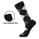 Alpine Swiss Mens Dress Socks 6 Pair Crew Sock Cotton Dress Socks for Men Solid – Business Pack