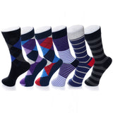 Alpine Swiss Mens Dress Socks 6 Pair Crew Sock Cotton Dress Socks for Men Solid – Bold Pack