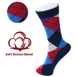 Alpine Swiss Mens Dress Socks 6 Pair Crew Sock Cotton Dress Socks for Men Solid – Bold Pack