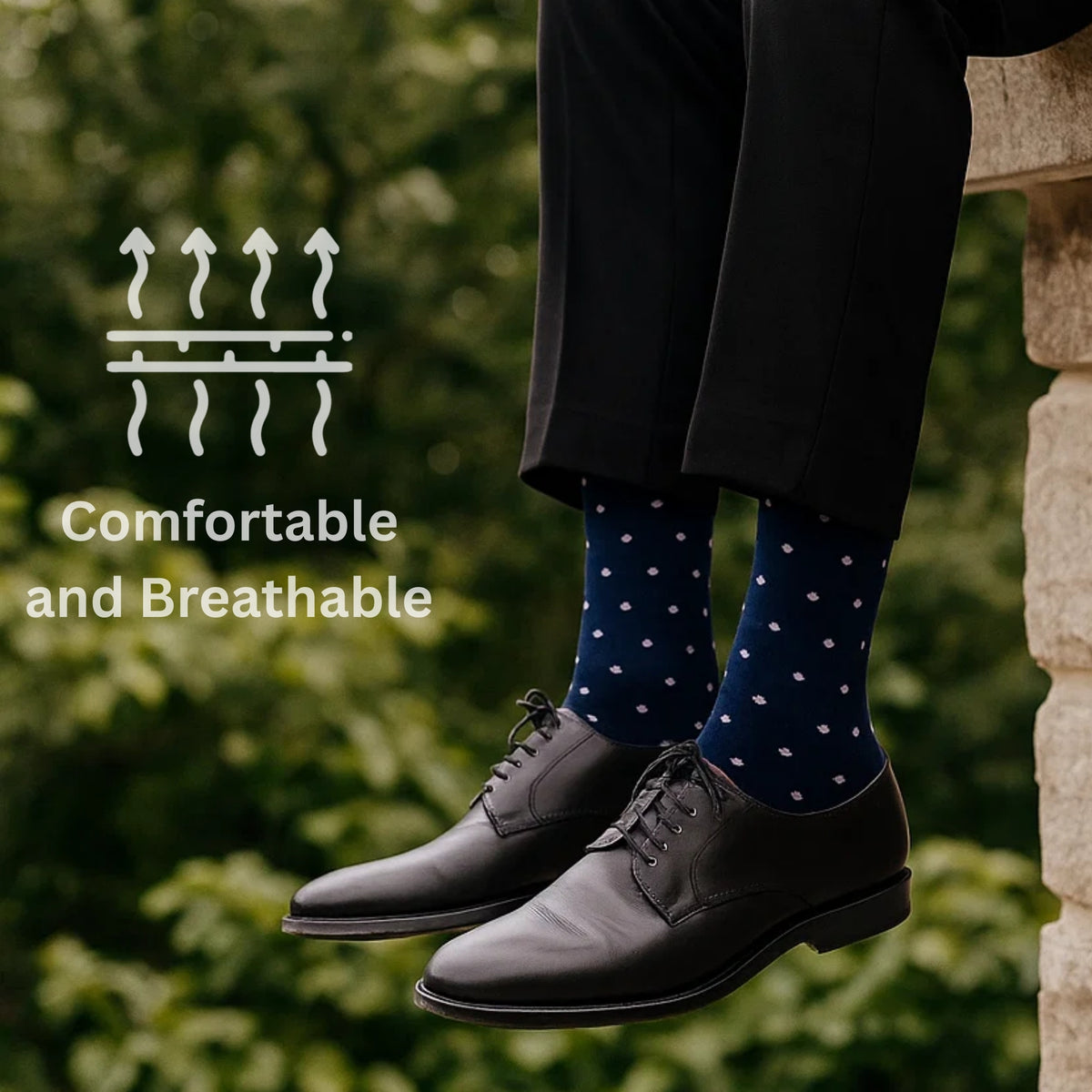Alpine Swiss Mens Dress Socks 6 Pair Crew Sock Cotton Dress Socks for Men Solid – Nautical Pack
