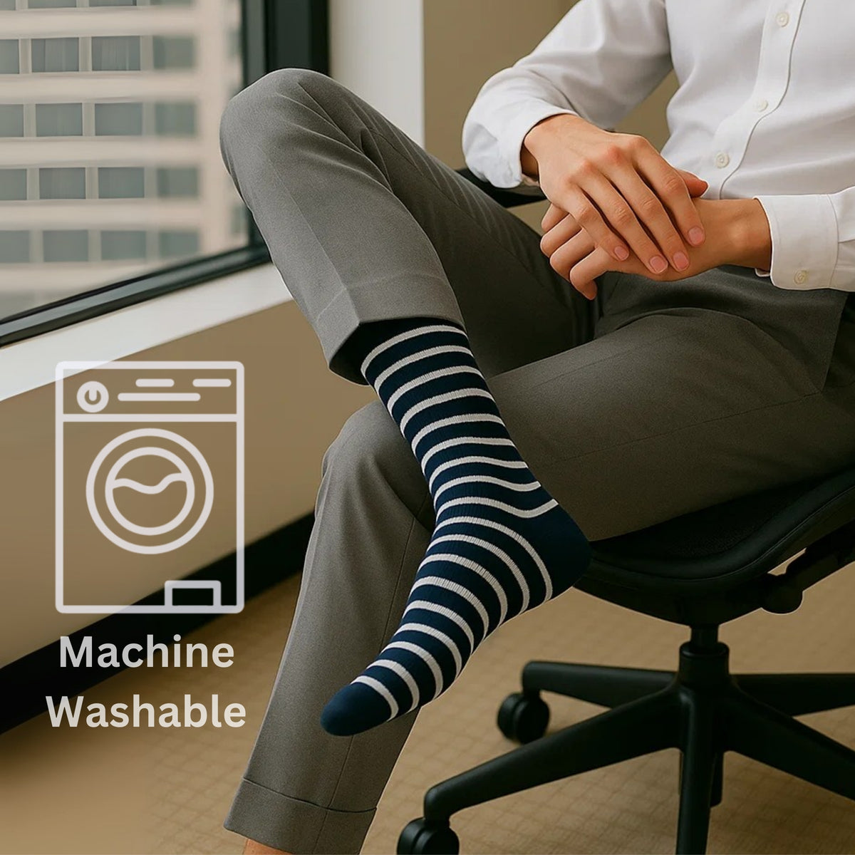 Alpine Swiss Mens Dress Socks 6 Pair Crew Sock Cotton Dress Socks for Men Solid – Nautical Pack