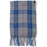 Alpine Swiss Mens Scarf Soft Knit Winter Scarves Plaid Striped or Solid Neck – Blue Gray Plaid