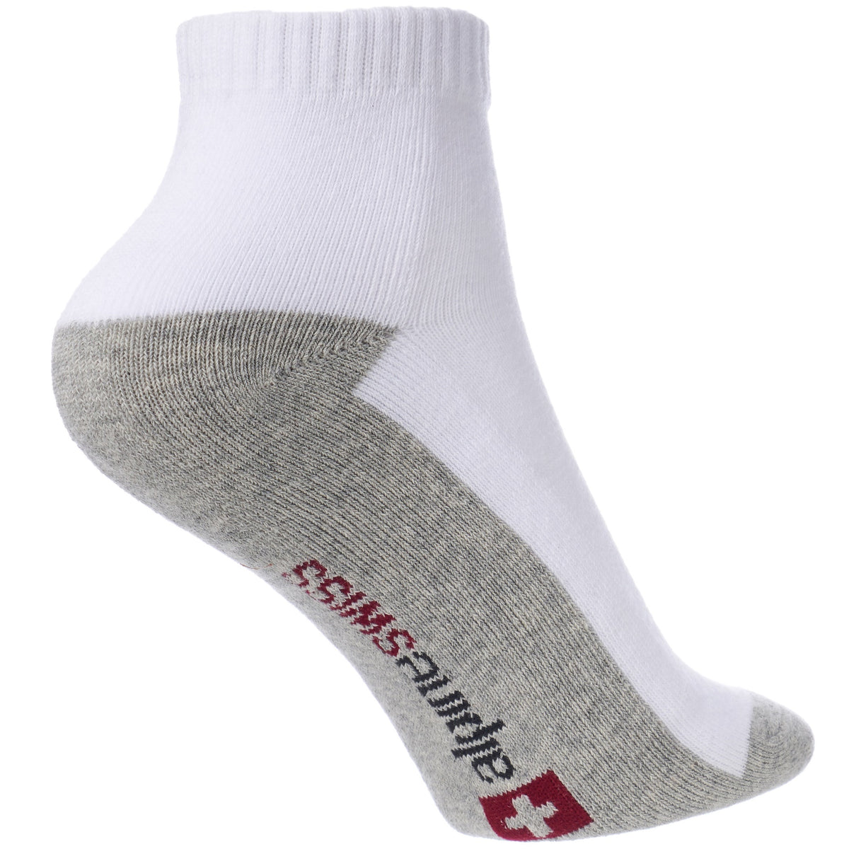 Alpine Swiss Mens Ankle Socks 8 Pack Cotton Athletic Performance Socks for Men – White