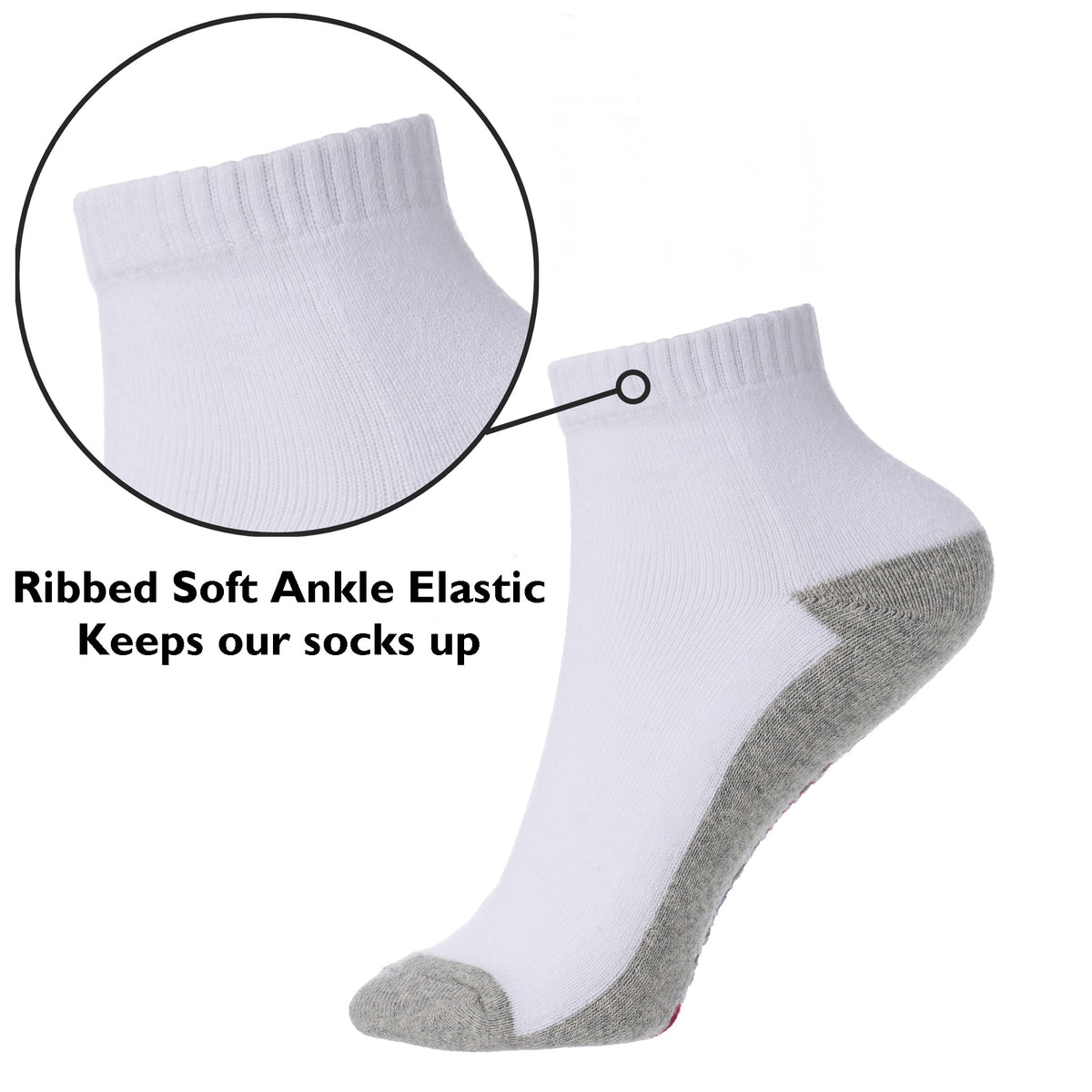 Alpine Swiss Mens Ankle Socks 8 Pack Cotton Athletic Performance Socks for Men – White