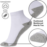 Alpine Swiss Mens Ankle Socks 8 Pack Cotton Athletic Performance Socks for Men – White