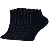 Alpine Swiss Mens Ankle Socks 8 Pack Cotton Athletic Performance Socks for Men – Black