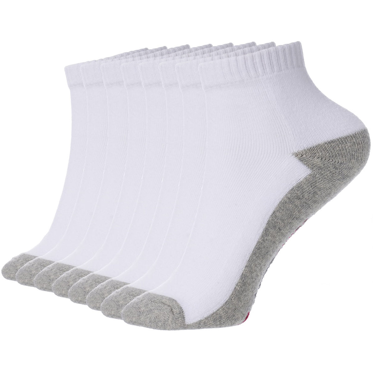 Alpine Swiss Mens Ankle Socks 8 Pack Cotton Athletic Performance Socks for Men – White
