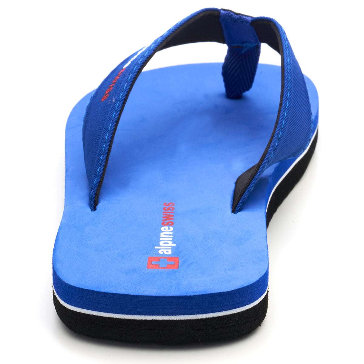 Alpine Swiss Mens Flip Flops Lightweight Thong Sandals Beach Slides EVA Sole for – Royal Blue