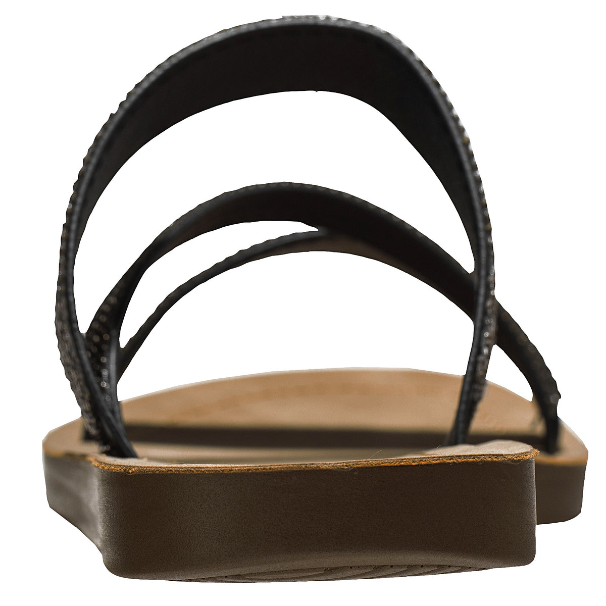 Alpine Swiss Womens Rhinestone Slide Sandals Dressy Summer Strappy Flat Shoes – Black