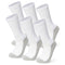 Alpine Swiss Mens 3 Pack Crew Socks Cotton Athletic Performance Socks Size 6-12 – 3 Pack White