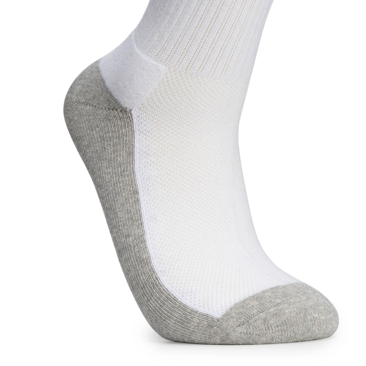 Alpine Swiss Mens 3 Pack Crew Socks Cotton Athletic Performance Socks Size 6-12 – 3 Pack White