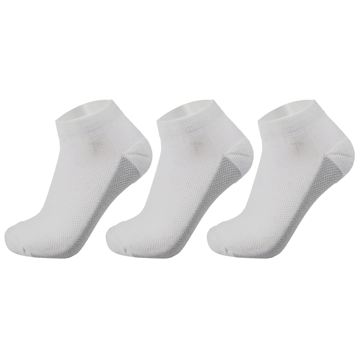 Alpine Swiss Mens Athletic Performance Low Cut Ankle Socks Cotton Multipack Sock – 3 Pack White