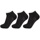 Alpine Swiss Mens Athletic Performance Low Cut Ankle Socks Cotton Multipack Sock – 3 Pack Black
