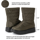Alpine Swiss Zoey Women’s Winter Boots – Olive
