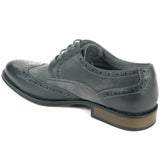 Alpine Swiss Zurich Mens Wing Tip Dress Shoes Two Tone Brogue Lace Up Oxfords – 2-Tone Gray