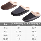 Alpine Swiss Mens Memory Foam Clog Slippers Fleece Fuzzy Slip On House Shoes – Gray