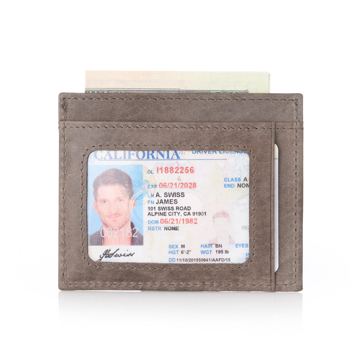 Alpine Swiss Mens RFID Wallet – Gray