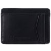 Alpine Swiss Men RFID Safe Minimalist Front Pocket Wallet Leather Thin Card Case – Smooth Finish Black