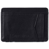 Alpine Swiss Men RFID Safe Minimalist Front Pocket Wallet Leather Thin Card Case – Black
