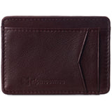 Alpine Swiss Men RFID Safe Minimalist Front Pocket Wallet Leather Thin Card Case – Burgundy