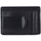 Alpine Swiss Mens RFID Money Clip Leather Minimalist Wallet Card Case ID Window – Smooth Finish Black