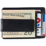 Alpine Swiss Mens RFID Safe Magnetic Money Clip Wallet Slim Front Pocket Wallet – Smooth Finish Black