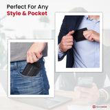 Alpine Swiss Mens RFID Safe Magnetic Money Clip Wallet Slim Front Pocket Wallet – Black