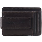 Alpine Swiss Mens RFID Safe Magnetic Money Clip Wallet Slim Front Pocket Wallet – Brown