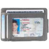 Alpine Swiss Mens RFID Safe Magnetic Money Clip Wallet Slim Front Pocket Wallet – Gray