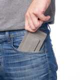Alpine Swiss Mens RFID Safe Magnetic Money Clip Wallet Slim Front Pocket Wallet – Gray