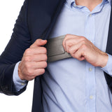 Alpine Swiss Mens RFID Safe Magnetic Money Clip Wallet Slim Front Pocket Wallet – Gray