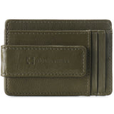 Alpine Swiss Mens RFID Safe Magnetic Money Clip Wallet Slim Front Pocket Wallet – Olive
