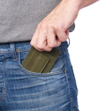 Alpine Swiss Mens RFID Safe Magnetic Money Clip Wallet Slim Front Pocket Wallet – Olive