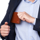 Alpine Swiss Connor Executive Bifold Wallet – Smooth Finish Tan