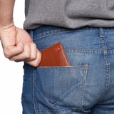 Alpine Swiss Connor Executive Bifold Wallet – Smooth Finish Tan