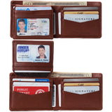 Alpine Swiss Connor Executive Bifold Wallet – Tan