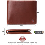 Alpine Swiss Connor Executive Bifold Wallet – Tan