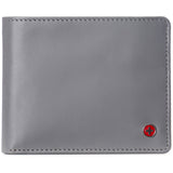Alpine Swiss Connor Executive Bifold Wallet – Smooth Finish Gray