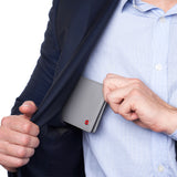 Alpine Swiss Connor Executive Bifold Wallet – Smooth Finish Gray