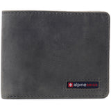 Alpine Swiss Connor Executive Bifold Wallet – Nubuck Gray