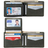Alpine Swiss Connor Executive Bifold Wallet – Nubuck Olive