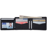 Alpine Swiss Mens Wallet for Men RFID Protected Leather Mens Wallet Spencer Bifold – Nubuck Black