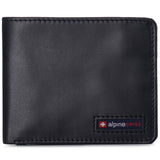 Alpine Swiss Connor Executive Bifold Wallet – Glossy Nappa Black