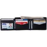 Alpine Swiss Mens Wallet for Men RFID Protected Leather Mens Wallet Spencer Bifold – Glossy Nappa Black