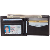 Alpine Swiss Mens Wallet for Men RFID Protected Leather Mens Wallet Spencer Bifold – Brown