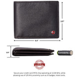 Alpine Swiss Mens Wallet for Men RFID Protected Leather Mens Wallet Spencer Bifold – Brown