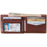 Alpine Swiss Mens Wallet for Men RFID Protected Leather Mens Wallet Spencer Bifold – Tan